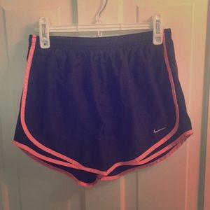 Black with Coral trim Nike fro-fit shorts!!!